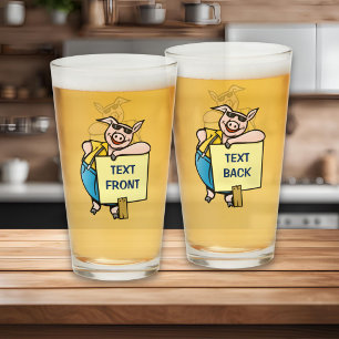 Verre Cochon avec Panneau