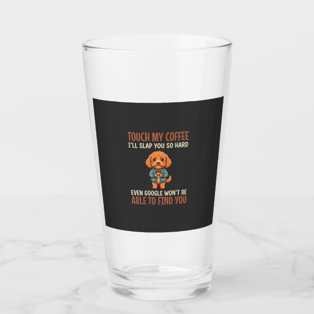 Verre Cockapoo Amoureux de Café Drôle (Devant)