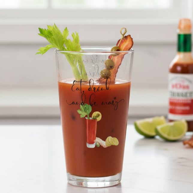 Verre Cocktail Bloody Mary Mange Boire et Be mary (Créateur téléchargé)