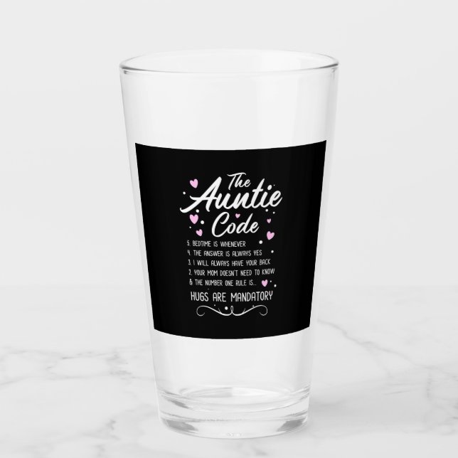 Verre Code de la tante (Devant)