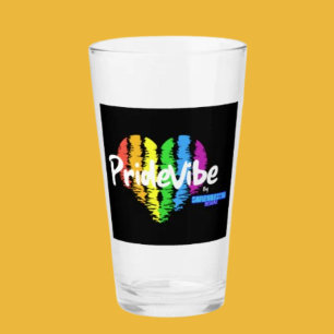 Verre Cœur Arc-en-ciel FiertéVibe : Buvez avec fierté