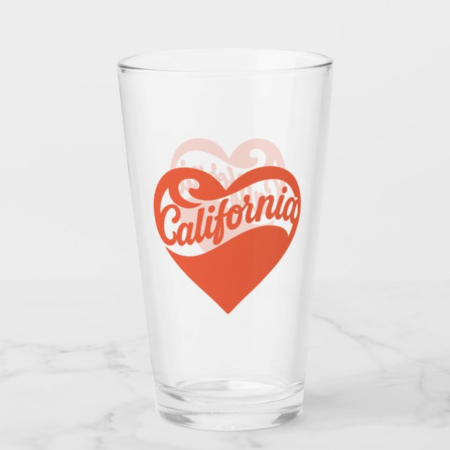 Verre Coeur californien (Devant)