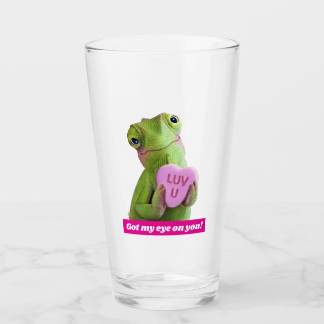 Verre Cœur de Caméléon (Amour toi) (Devant)