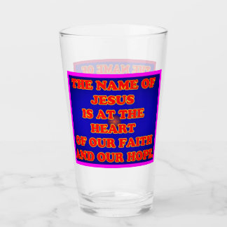 Verre Coeur de notre foi et espoir : Jésus nommé !