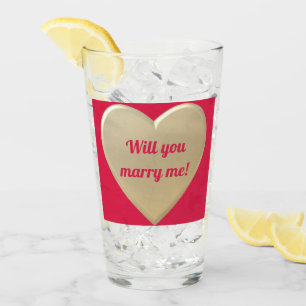 Verre coeur d'or
