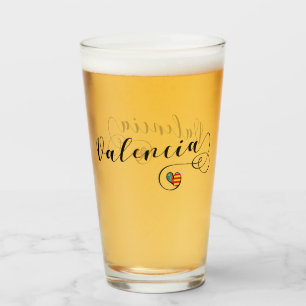 Verre Coeur Drapeau Valencien, Valence, Espagne