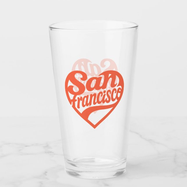 Verre Coeur San Francisco (Devant)