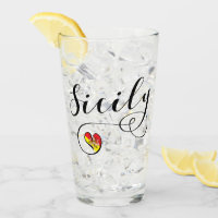 Coeur sicilien de drapeau, Sicile