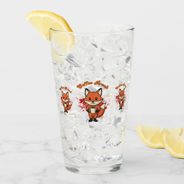 Verre Coffee Break Design (Devant glace)