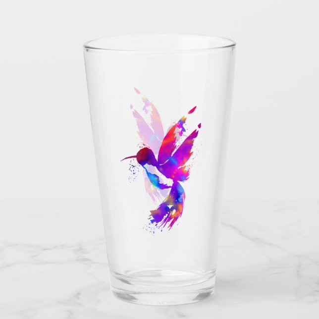 Verre Colibri Arc-en-Ciel (Devant)