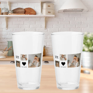 Verre Collage tendance Photo & We Love You Daddy Cadeau