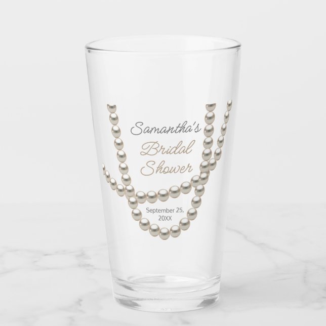 Verre Collier de perles de joaillerie pour la douche de  (Devant)