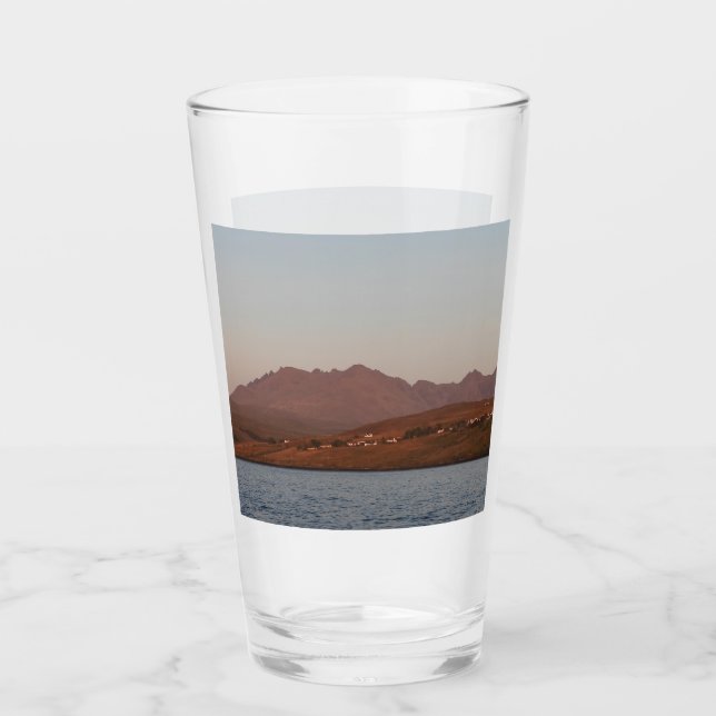 Verre Collines Cuillin dans Red Sunset Skye (Devant)