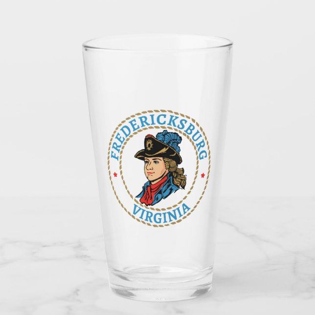 Verre Colonial de Fredericksburg en Virginie (Devant)