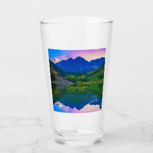 Verre Colorado Montagnes Rocheuses et le lac
