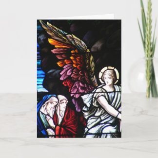 Verre coloré Angel ailes de Noël Carte