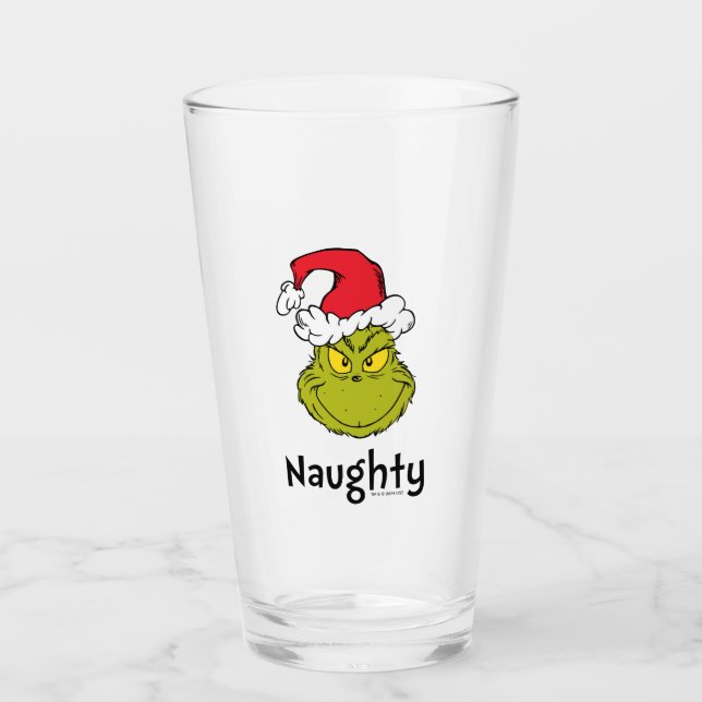 Verre Comment Grinch Stol Christmas | Nom et monogramme (Devant)