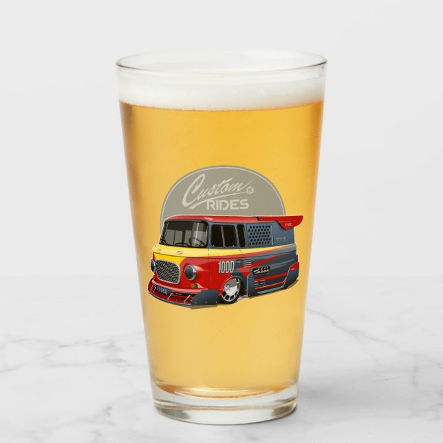 Verre Concept de van de course rétro customisé (Devant (rempli))