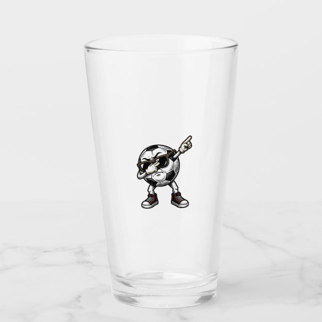 Verre Conception de chemise de balle de football Dabbing (Devant)