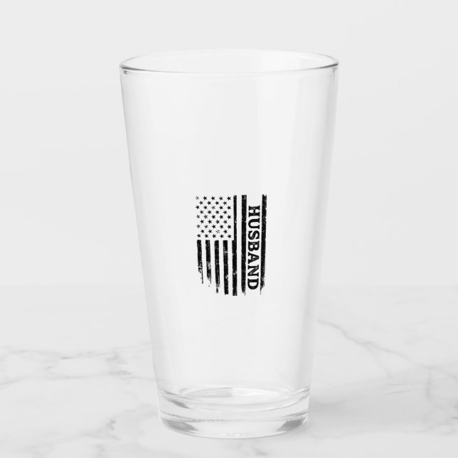 Verre Conception de chemise de drapeau patriotique de ma (Devant)