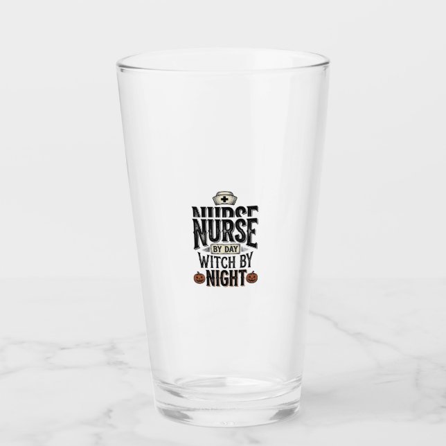 Verre Conception de chemise Halloween Sorcière de nuit I (Devant)