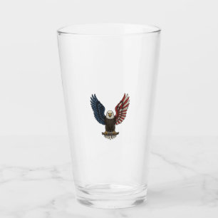 Verre Conception de chemise vectorielle aigle patriotiqu