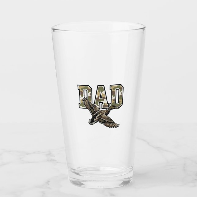 Verre Conception de chemise vectorielle Camo Papa Canard (Devant)