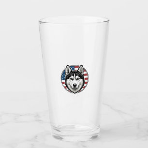 Verre Conception de chemise vectorielle de chien patriot