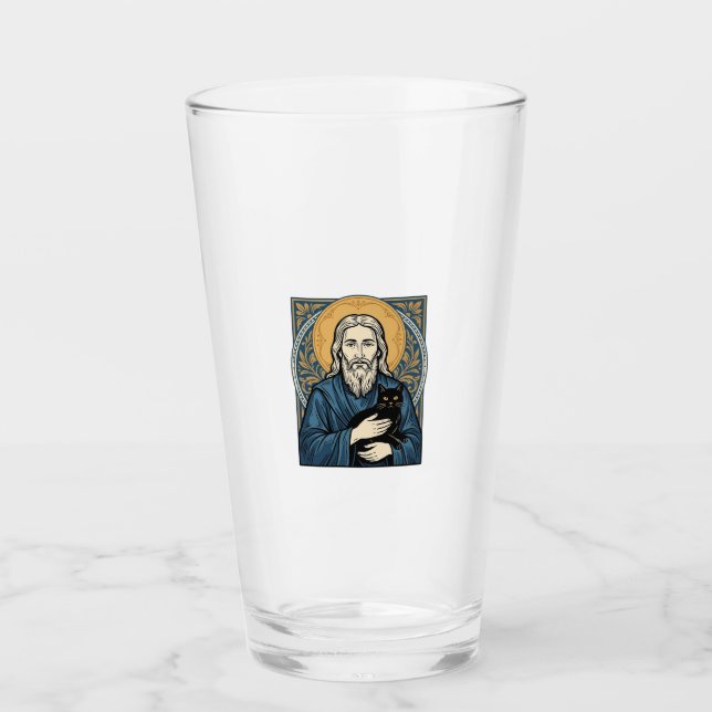 Verre Conception de chemise vectorielle de portrait de c (Devant)
