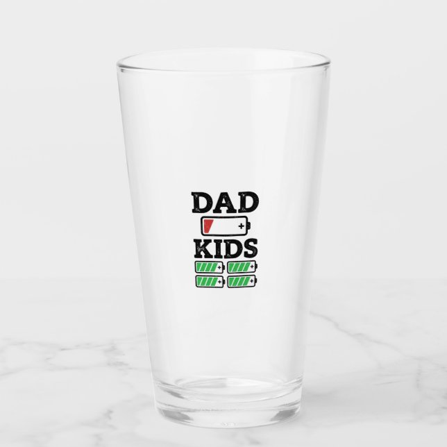 Verre Conception de chemise vectorielle drôle de batteri (Devant)
