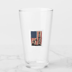 Verre Conception de chemise vectorielle du drapeau améri