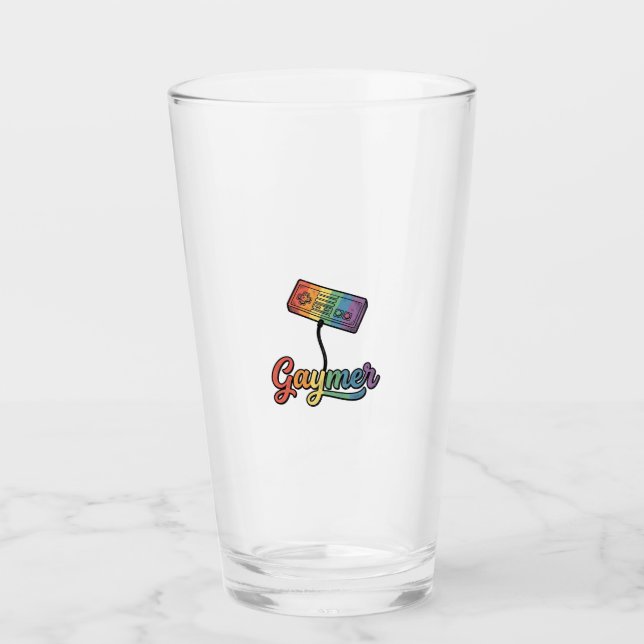Verre Conception de chemise vectorielle Gaymer Rainbow G (Devant)