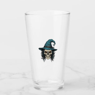 Verre Conception de chemise vectorielle Halloween Crâne