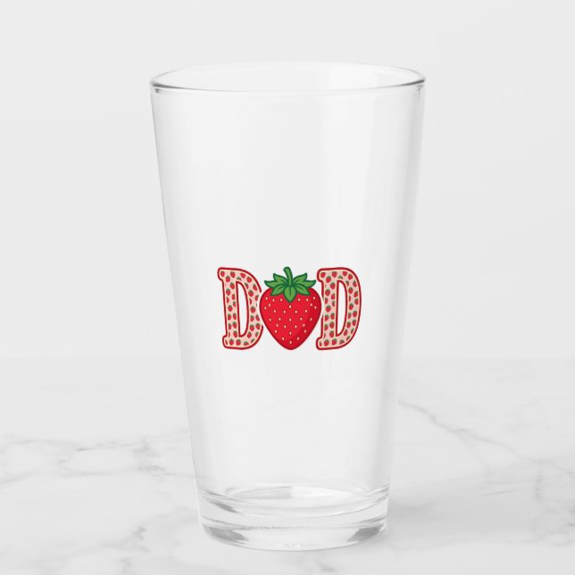 Verre Conception de chemise vectorielle lettrage fraise  (Devant)