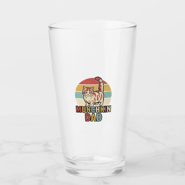 Verre Conception de chemise vectorielle pour papa Munchk (Devant)