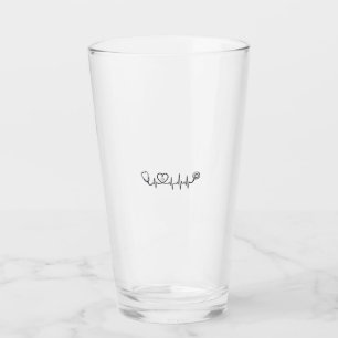 Verre Conception de chemise vectorielle Stethoscope Batt