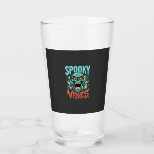 Verre Conception de crâne de fantôme Halloween Vibes eff