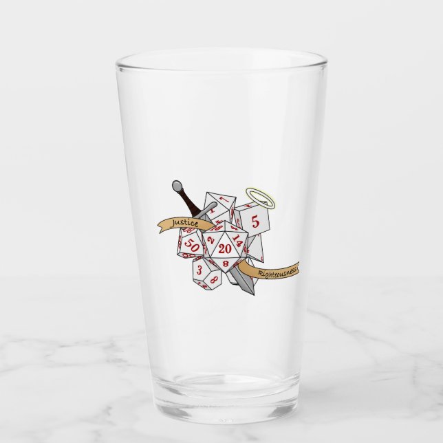 Verre Conception de dés Paladin (Devant)