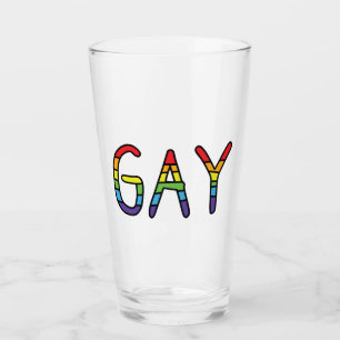 Verre Conception de Doodle Gay