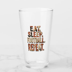 Verre Conception de fan de football vintage Graphique