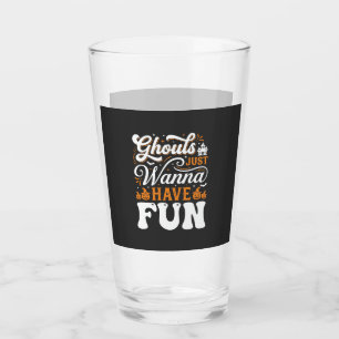 Verre Conception de fantômes d'Halloween qui veulent jus