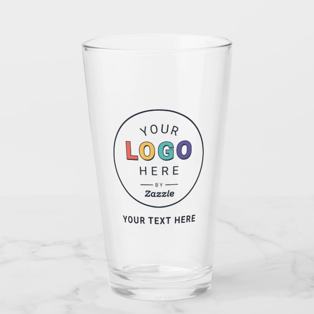 Verre Conception de logo de marque personnalisé (Devant)