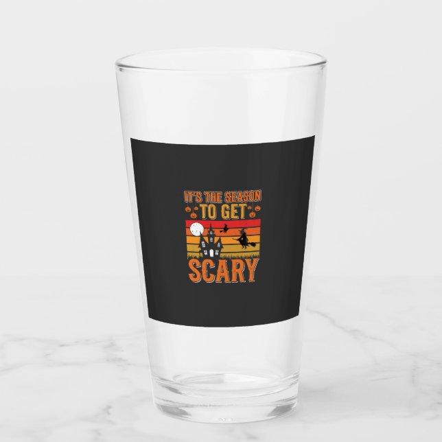 Verre Conception de Maison Hantée Sorcière Halloween Eff (Devant)