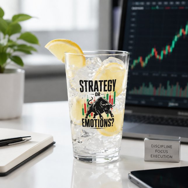 Verre Conception de mentalité de trading de taureau Stra (Image shown for illustration purposes only.)