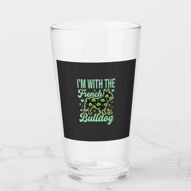 Verre Conception de motif de citrouille de Halloween de  (Devant)