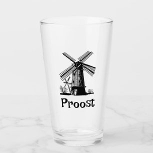 Verre Conception de moulin à vent hollandais