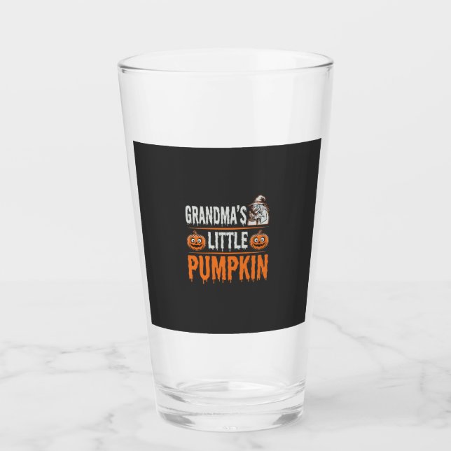 Verre Conception de sorcière d'Halloween de petit citrou (Devant)