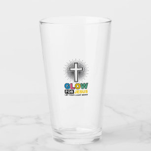 Verre Conception de t-shirt lumière de croix chrétienne