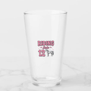 Verre Conception de vecteur de 12 ans de fête d'annivers