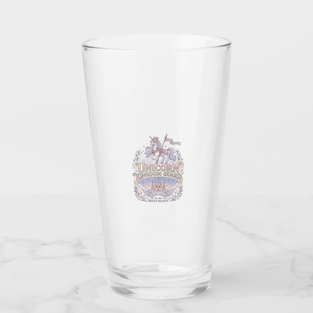 Verre Conception de vecteur de cadeau de licorne Wanderl (Devant)